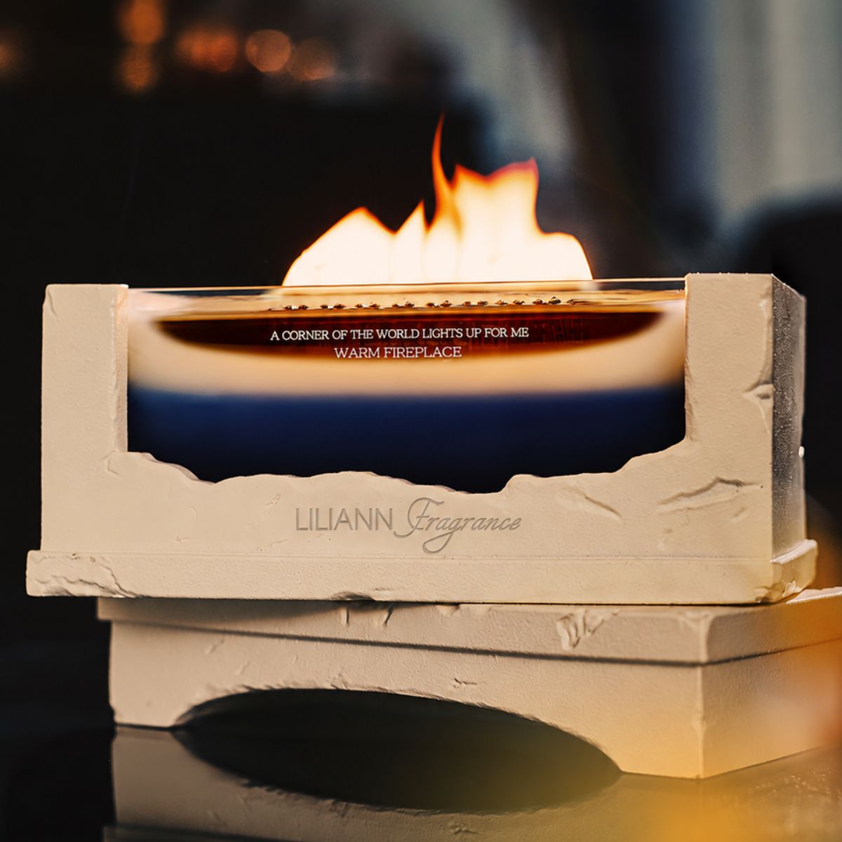 Fireplace Decorative Handcrafted Candle – Home Fragrance - Sculptural Soy Candle | LILIANNOBJECT