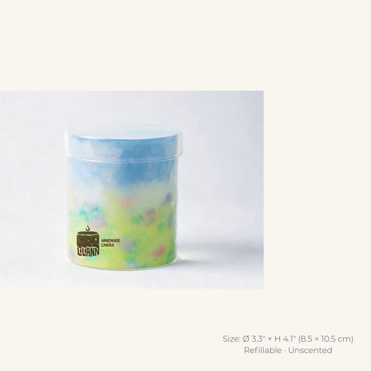 Monet Decorative Gel Candle – Refillable Home Fragrance, Citrus Mint - home decor | LILIANNOBJECT
