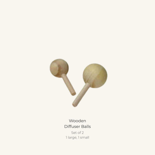 Wooden Diffuser Balls — Set of 2 - | LILIANNOBJECT