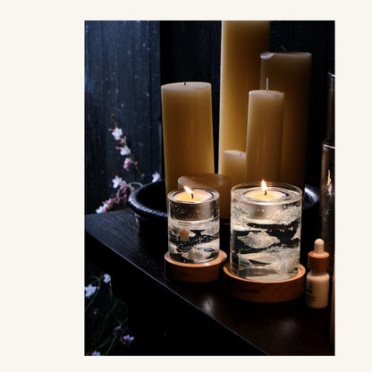 Cloud Decorative Gel Candle – Refillable Home Fragrance, Sunlit Linen - home decor | LILIANNOBJECT