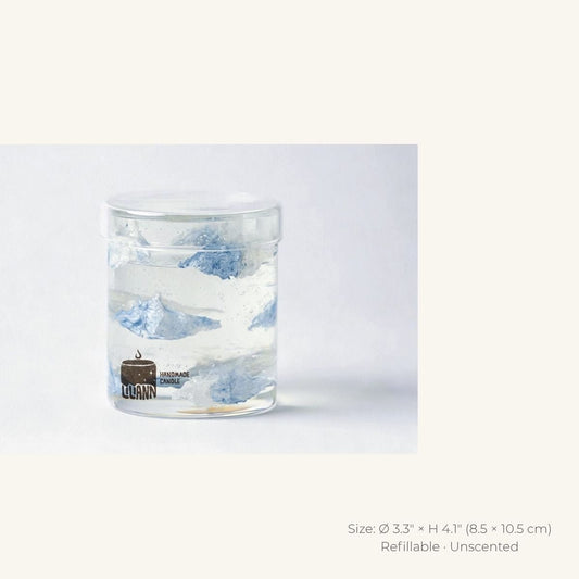 Cloud Decorative Gel Candle – Refillable Home Fragrance, Sunlit Linen - home decor | LILIANNOBJECT