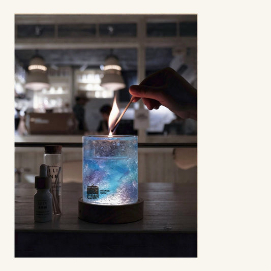 Dreamscape Decorative Gel Candle – Refillable Home Fragrance, Velvet Rose - home decor | LILIANNOBJECT