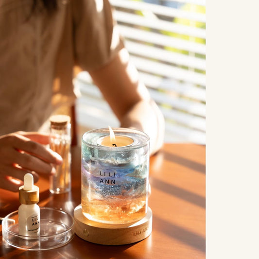 Dawn Garden Decorative Gel Candle – Refillable Home Fragrance, Morning Bloom - home decor | LILIANNOBJECT