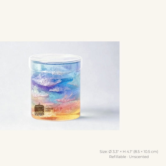Dawn Garden Decorative Gel Candle – Refillable Home Fragrance, Morning Bloom - home decor | LILIANNOBJECT