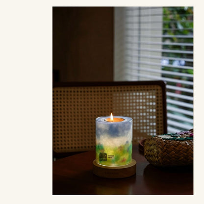Monet Decorative Gel Candle – Refillable Home Fragrance, Citrus Mint - home decor | LILIANNOBJECT