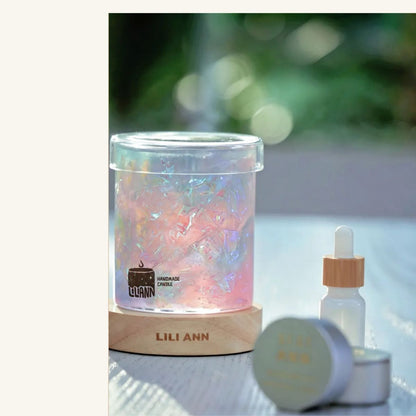 Prism Decorative Gel Candle – Refillable Home Fragrance, Velvet Nectar - home decor | LILIANNOBJECT