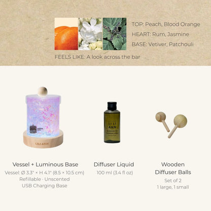 Prism Decorative Gel Candle – Refillable Home Fragrance, Velvet Nectar - home decor | LILIANNOBJECT