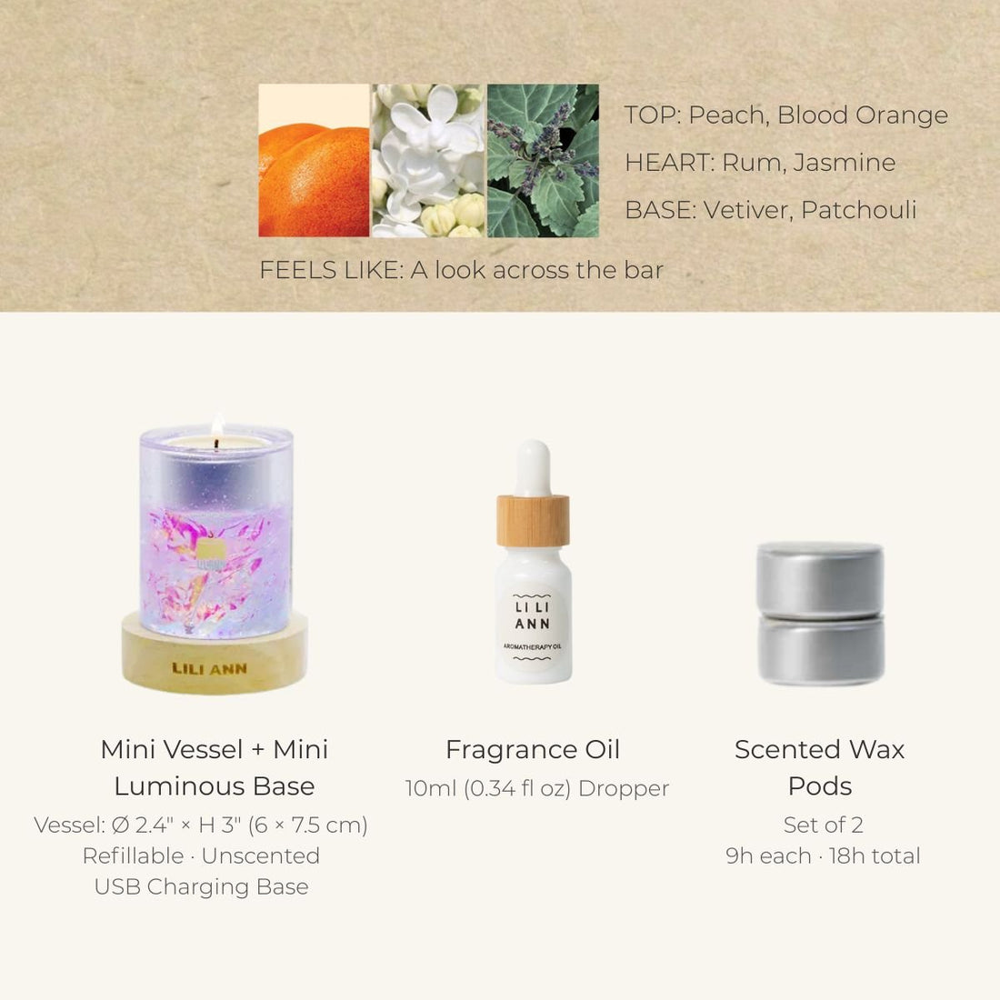 Prism Decorative Gel Candle – Refillable Home Fragrance, Velvet Nectar - home decor | LILIANNOBJECT