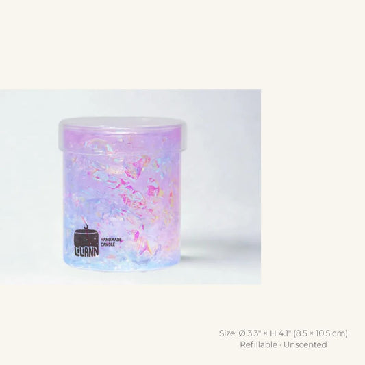 Prism Decorative Gel Candle – Refillable Home Fragrance, Velvet Nectar - home decor | LILIANNOBJECT