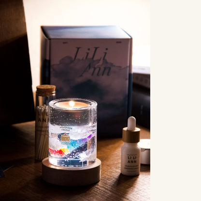 Rainbow Decorative Gel Candle – Refillable Home Fragrance, After the Rain - home decor | LILIANNOBJECT